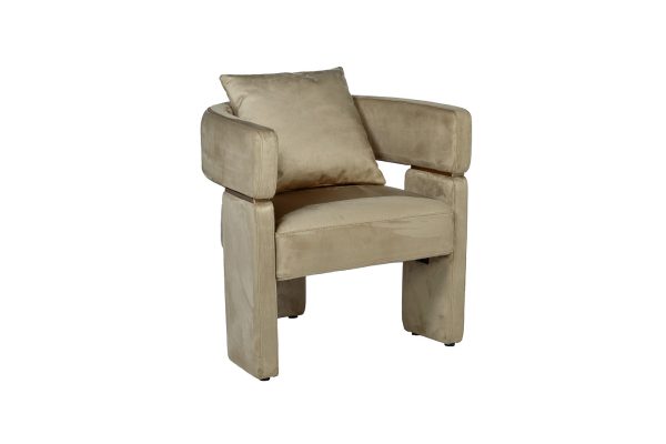 58DB-20089 Кресло велюр оливковый 70*61*69см — изображение 2