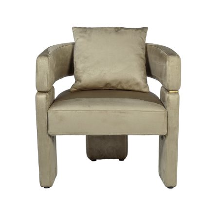 58DB-20089 Кресло велюр оливковый 70*61*69см