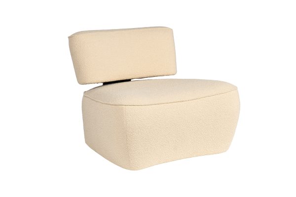 58DB-23052 Кресло ткань букле бежевое 85*79*69см — изображение 2