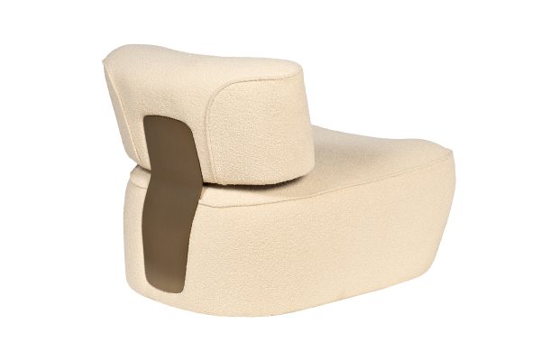 58DB-23052 Кресло ткань букле бежевое 85*79*69см — изображение 3