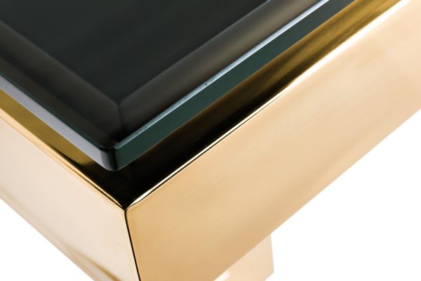 58DB-CST18166 Консоль Marbella черн/золото 130*37*76,5см — изображение 3