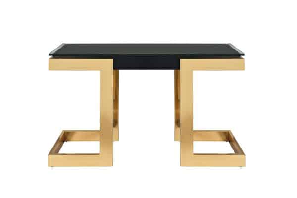 58DB-CST18166 Консоль Marbella черн/золото 130*37*76