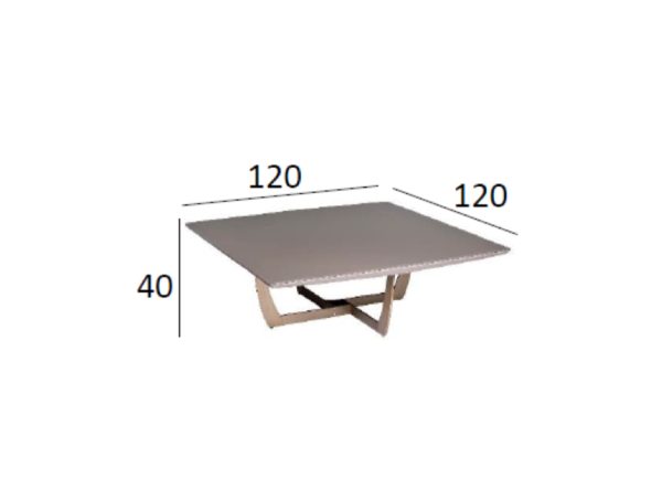 58DB-CT14803 Стол журнальный Space 120*120*40см — изображение 5