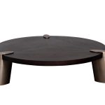 58DB-CT17191 Стол журнальн.Kong темный орех d138*33см