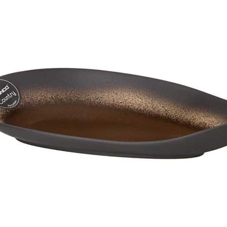 62-136 Блюдо "Country" коричневое 31*20*6 см