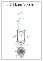 62GDM-8056-320 Люстра Marino S d32см h50см — изображение 4