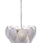 62GDW-8903-600M Люстра Swan матовые лепестки d60см h55см