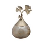 69-1018055 Ваза декоративная с крышкой "Гинкго" 20*18