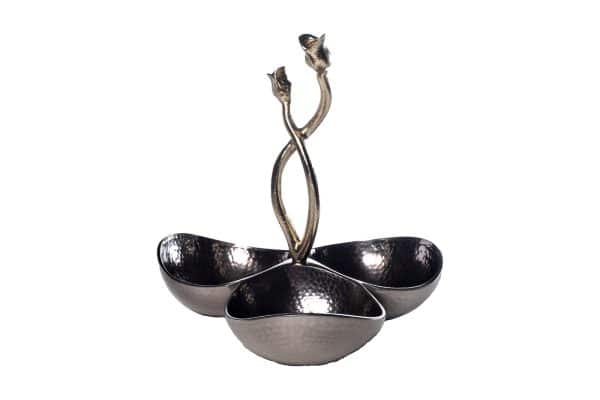 69-1019053 Менажница декор. "Бутоны" металлич. 24