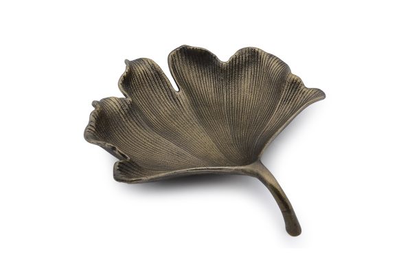 69-1117210 Блюдо декоративное "Лист гинкго" 37*33