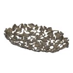 69-1117219 Блюдо декоративное "Гинкго" 53*31*8см