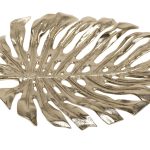 69-1119394 Блюдо декор. "Лист монстеры" золото 40*30*4