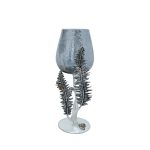 69-119108AS Подсвечник декоративный "Папоротники" 37см