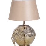 69-120218 Лампа настольная "Лист монстеры" плафон бежевый d35