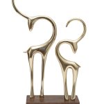 69-18334 Декор настольный "Savage" зол.мет./дерево 27