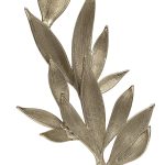 69-20073 Декор настольный "Flora" зол.мет./мрам.бел 34*19.5*51см