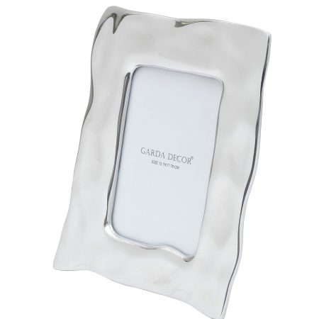 69-21222 Фоторамка декоративная метал. цвет серебро 21