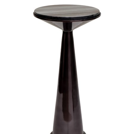 69-21534 Стол журнальный мрамор/метал. цвет черный d31