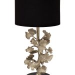 69-22088 Лампа настольная "Ginkgo leaves" плафон черный h.68см