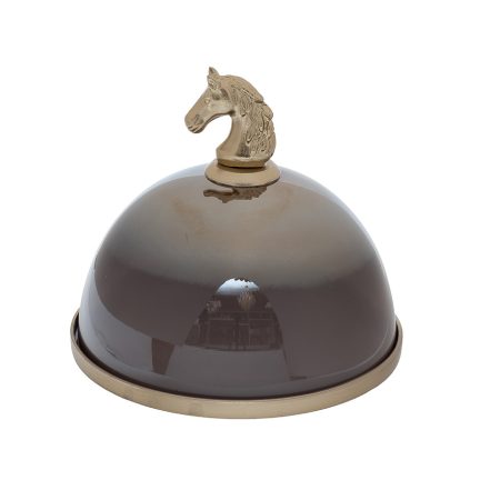 69-22295 Блюдо с крышкой декоративное "Horse" d26*Н25.5см