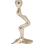 69-22676 Подсвечник декоративный "Flow" металл цвет золото 12