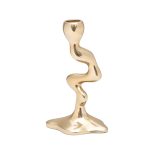 69-22677 Подсвечник декоративный "Flow" металл цвет золото 12