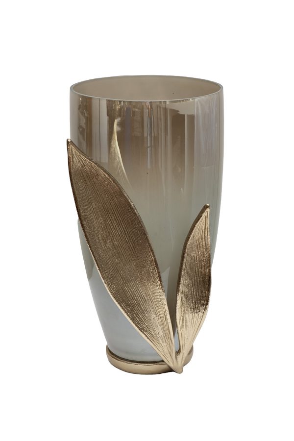 69-22754 Ваза декор.стеклянная "Flora" 24*22