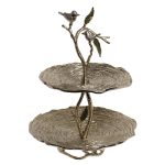 69-918142 Подставка для закусок "Птицы" металлич. 29*29*39