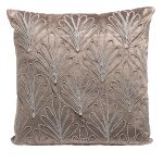 70SW-12131 Подушка с вышивкой "Акация" сереб.45*45см