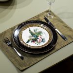 70SW-18102 Текстильная подставка Нефрит зеленая 30*45см