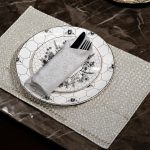 70SW-19002 Текстильная подставка Брасс бежевая 30*45см