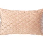 70SW-20250 Подушка с вышивкой "Чешуйки" розовая 30*50см