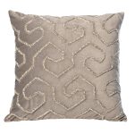 70SW-20322 Подушка с бисером "Этника" серебро 45*45см