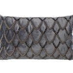 70SW-20525 Подушка с бисером "Чешуйки" синяя 30*50см