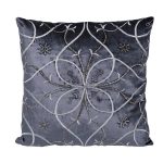 70SW-28070 Подушка с вышивкой "Узор" синий 45*45см