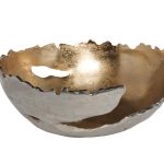 71PN-1426 Чаша металлическая золото/хром  32*29*13см