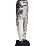 71PN-1470 Декор настольный "Маска" цвет серебро 10*8*37см