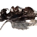 71PN-2968 Блюдо декорат. металл. "Лист" хром 29*27*6см