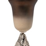 71PN-31706 Ваза стекл. матовая на металл. основании d25*45см