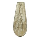 71PN-51821 Ваза стеклянная золотисто-бежевая d15*38см