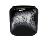 71PN-5186 Ваза стеклянная серо-черная 23*9*23