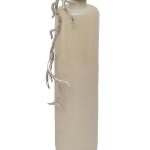 71PN-52158 Ваза стеклянная с металлич. декором d23*89