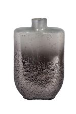 71PN-52209 Ваза декоративная стекл. серо-золотистая 16*9*25см