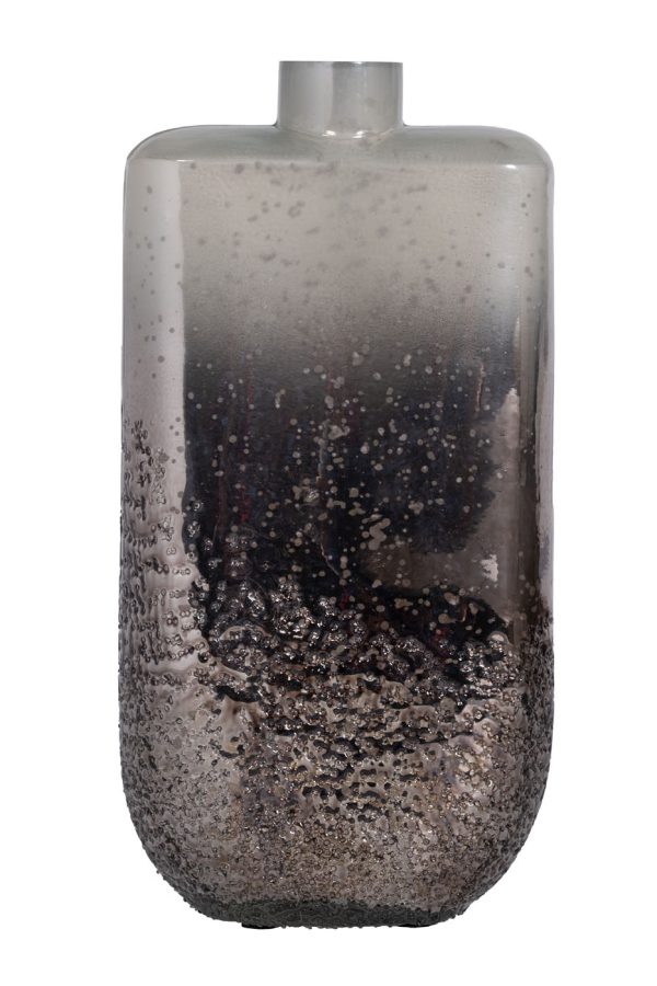 71PN-52210 Ваза декоративная стекл. серо-золотистая 17*9*33см 71PN-52210 Ваза декоративная стекл. серо-золотистая 17*9*33см
