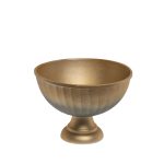 71PN-783 Чаша металлическая золотисто-зеленая d29*22см