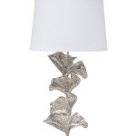 71PN-80267 Лампа настольная "Gingko leaves" плафон кремовый h.80см