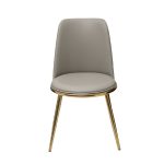 76AR-24005 Стул экокожа бежевый/золото 48*56*86см