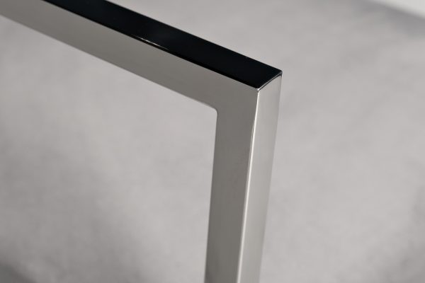 76AR-60337 Стул полубарный велюр серый/хром 52*55*91см — изображение 3