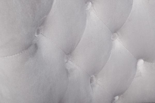 76AR-62105 Стул велюр светло-серый/хром 65*61*93см — изображение 3