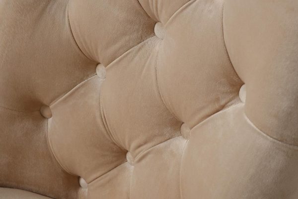 76AR-6210GOLD-BG Стул велюр бежевый/матовое золото 65*61*93см — изображение 4